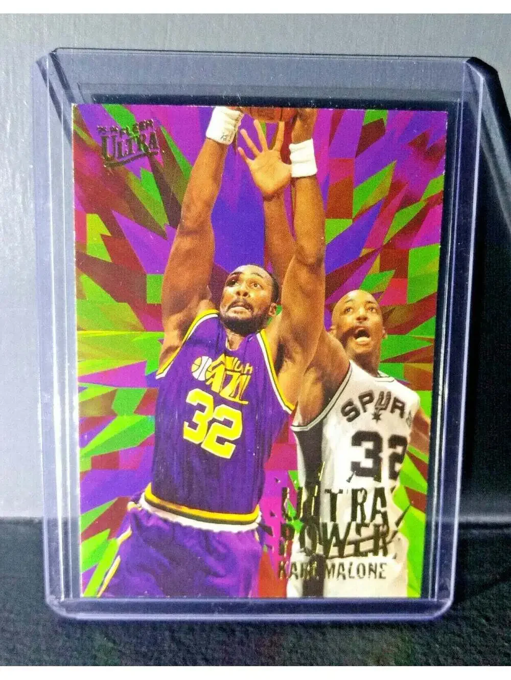 1995-96 Karl Malone Fleer Ultra Ultra Power #5 Basketball Card